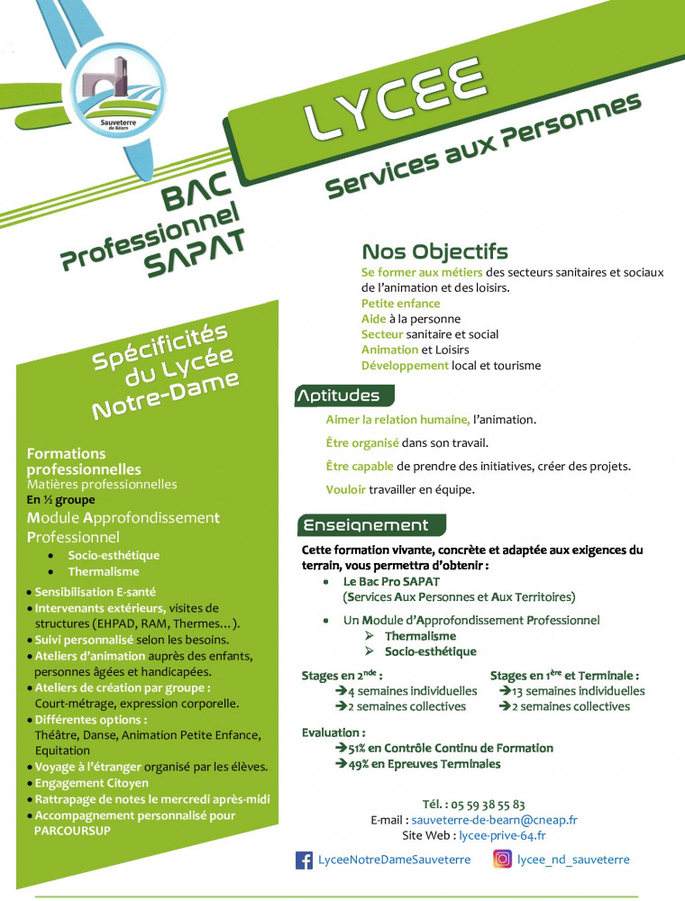 Formations au LP | COLLÈGE PRIVÉ SAINT-JOSEPH